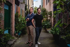 OwnHome co-founders Tim Harley and James Bowe in Sydney